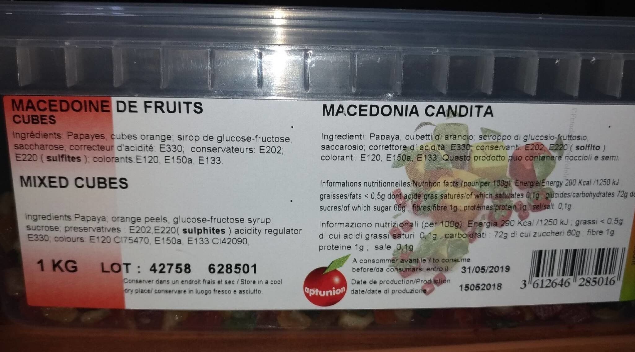 Open Food Facts Macédoine de fruits packshot
