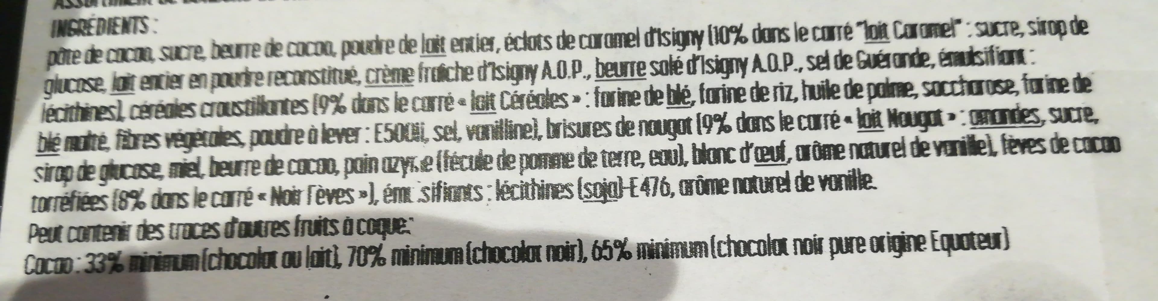 Open Food Facts Assortiment chocolat au lait et noir packshot