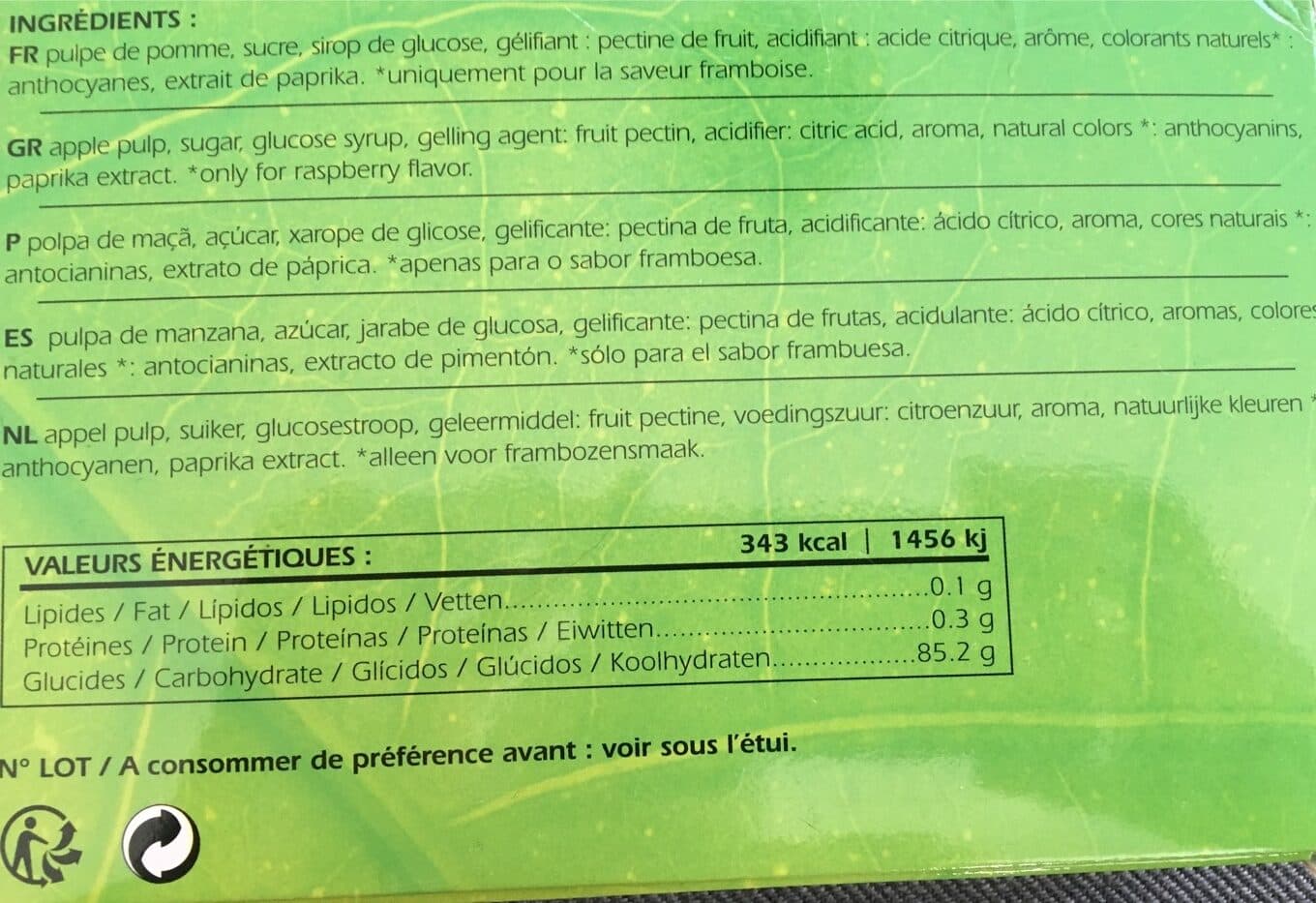 Punch Power Punch Power Pack Multifruits 10 Pâtes De Fruits packshot