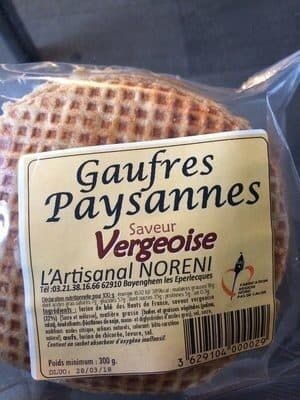 L’Atelier Noreni Gaufres paysannes packshot