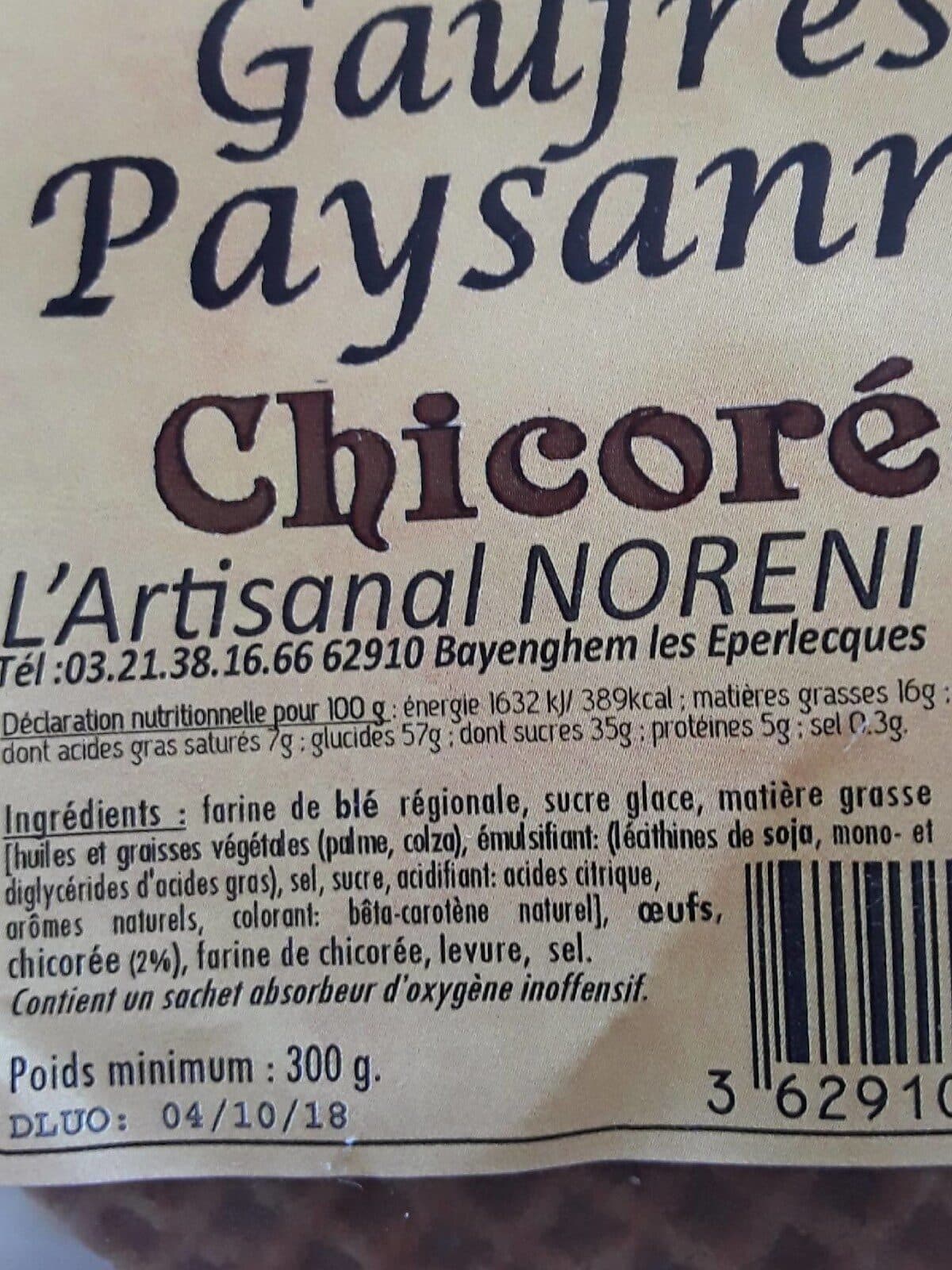 L'Artisanal Noreni Gaufres paysannes packshot