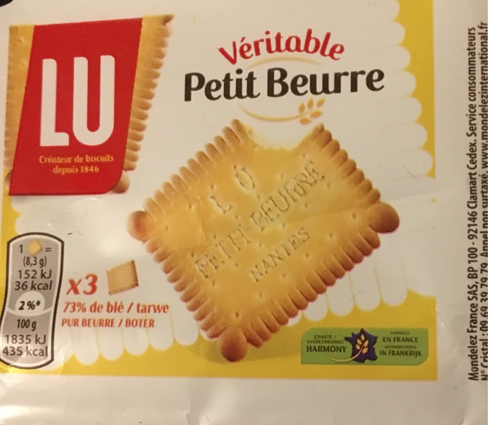 Lu Veritable Petit Beurre packshot