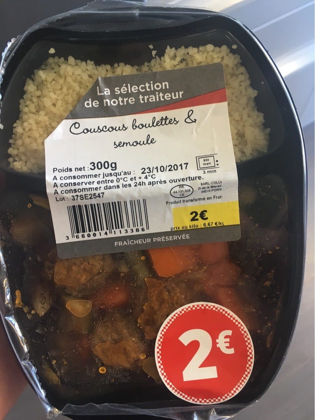 La Selection De Notre Traiteur Couscous boulettes semoule packshot
