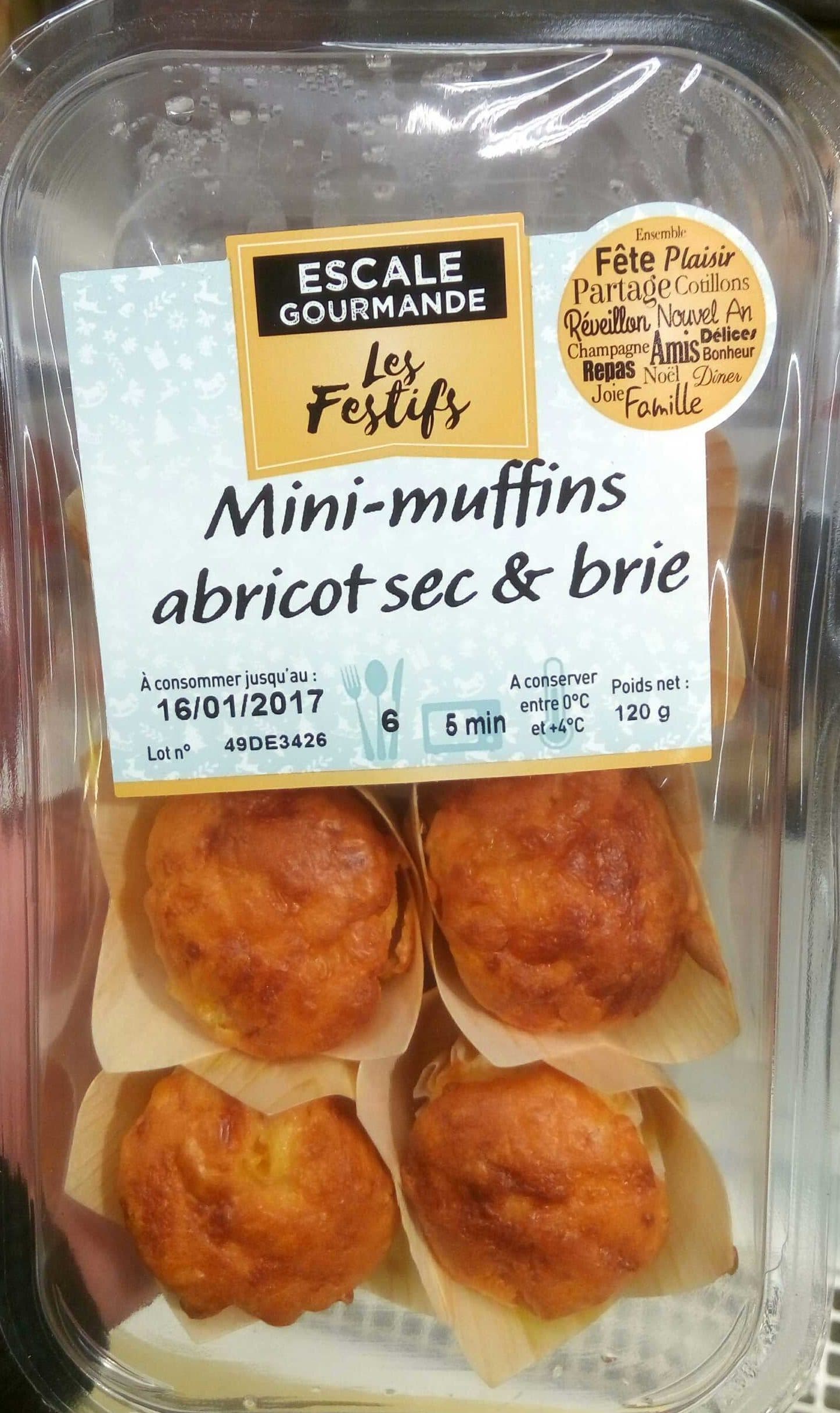 Escale Gourmande Mini-Muffins Abricot Sec & Brie packshot