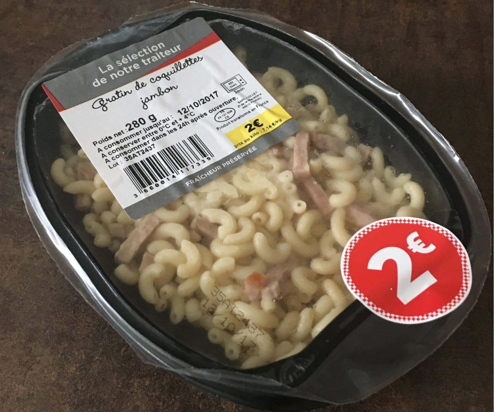Simply Gratin de coquillettes jambon packshot