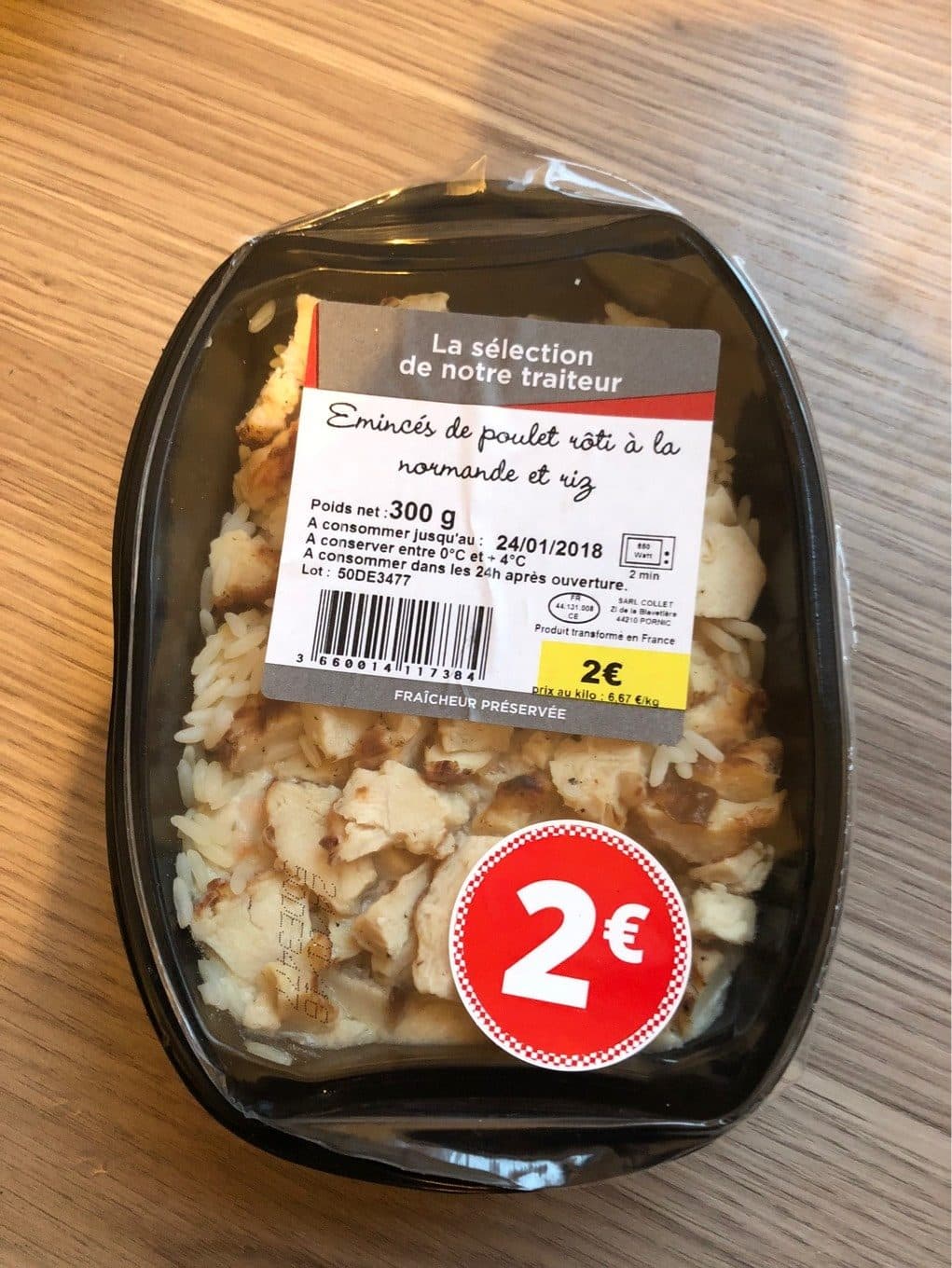 La Sélection De Nos Traiteur Emincés de poulet rôti à la normande et riz packshot