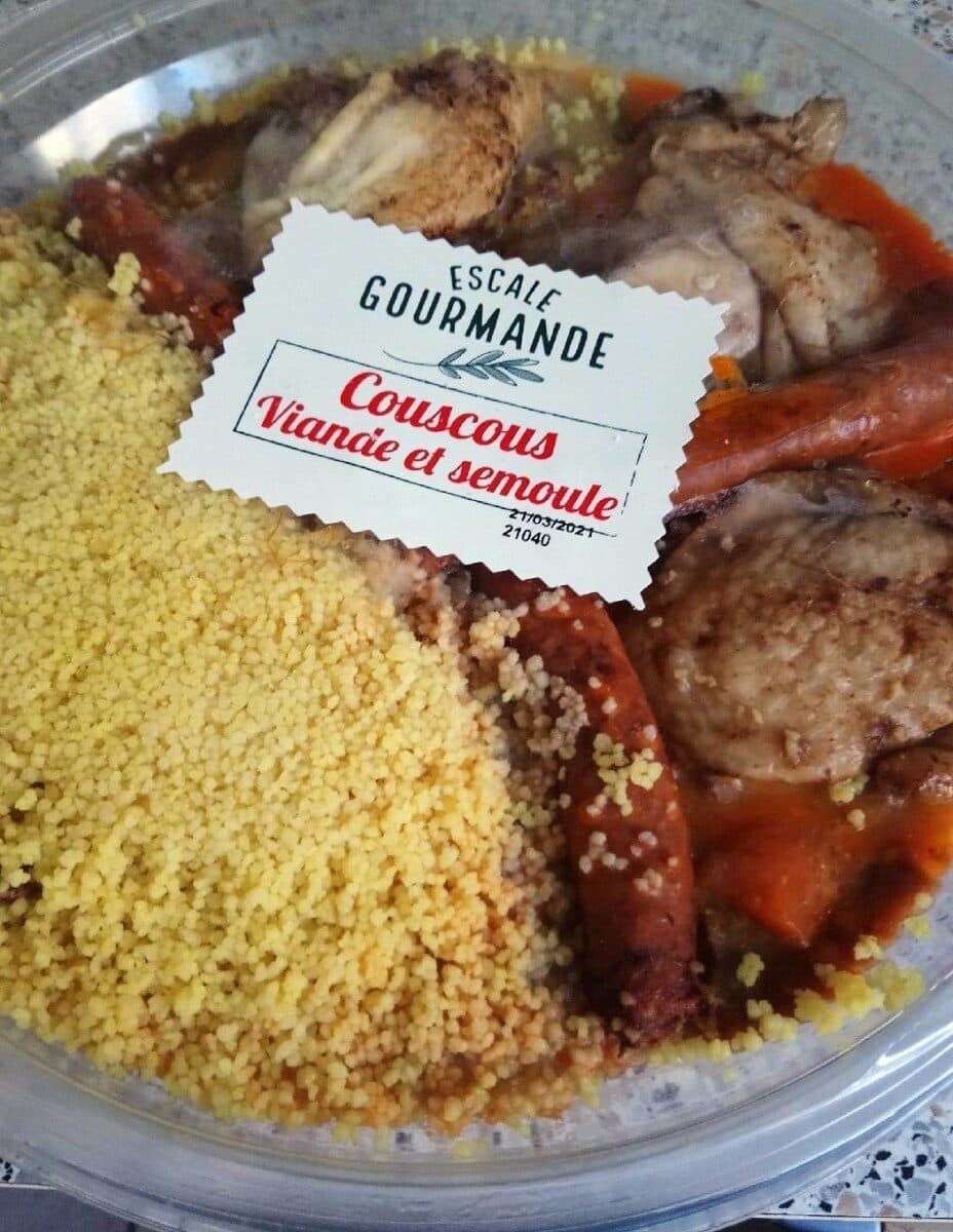 Leclerc Traiteur Couscous viande et semoule packshot