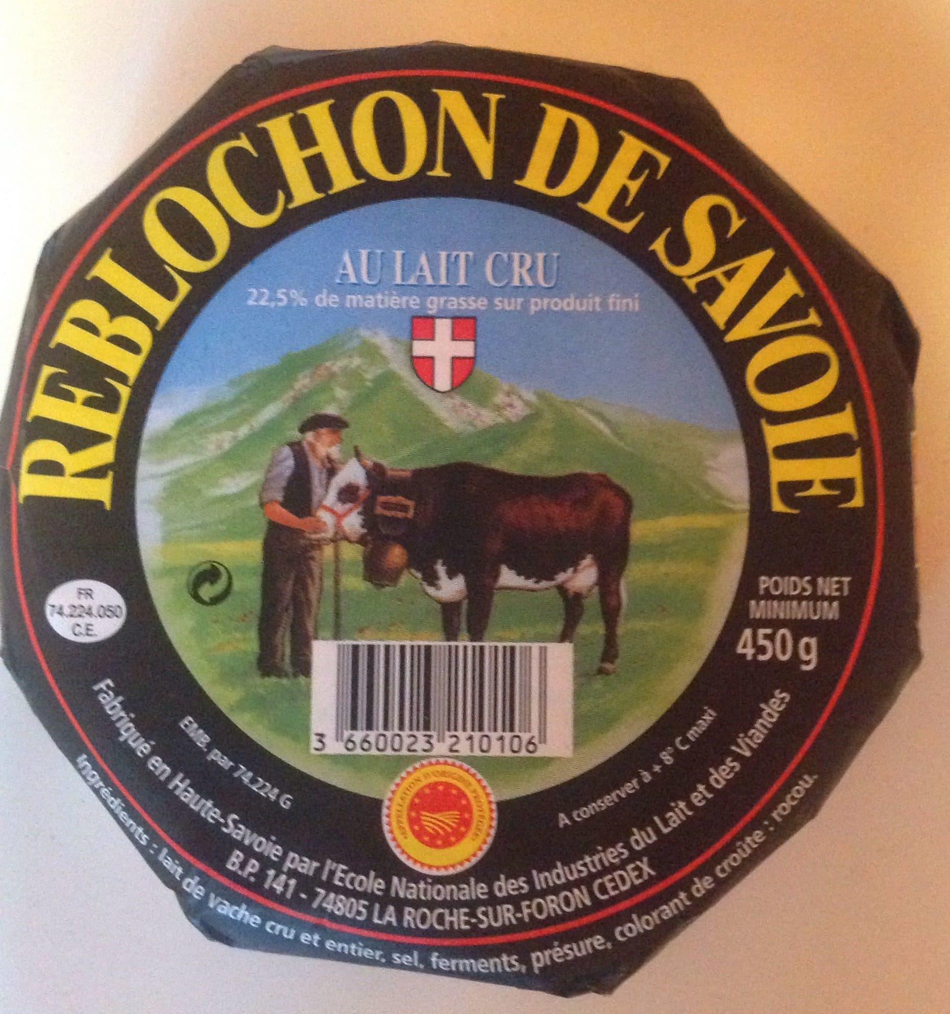 ECOLE NATIONALE DES INDUSTRIES DU LAIT ET DES VIANDES Reblochon de Savoie AOP packshot