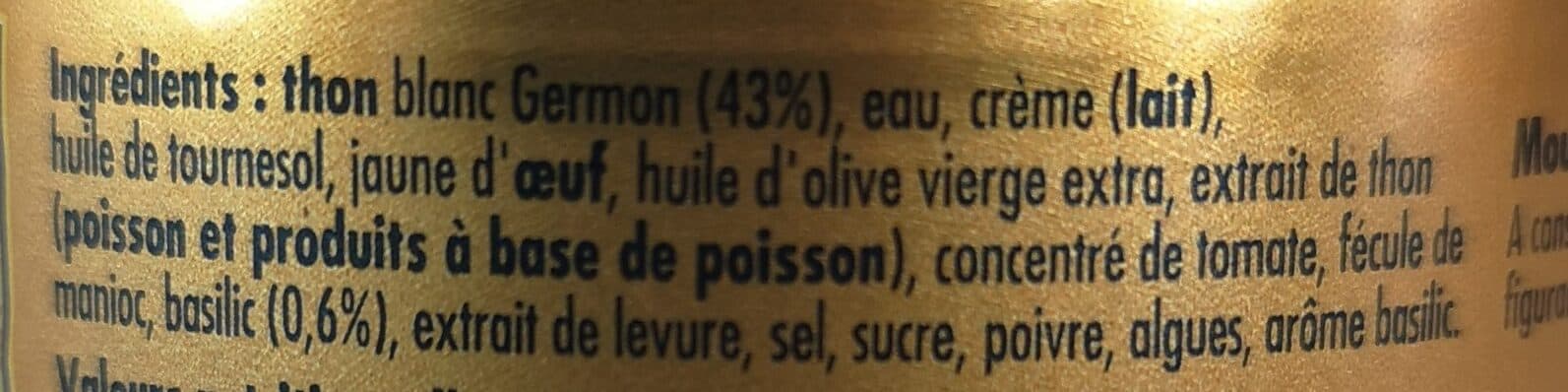 La belle-iloise Mousse de thon blanc au basilic packshot