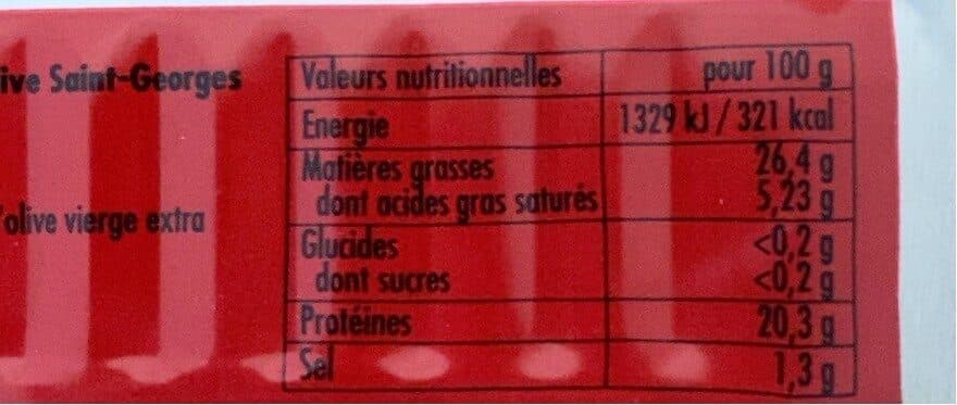 La belle-iloise Sardines Saint-Georges à l'huile d'olive Millésime de garde packshot
