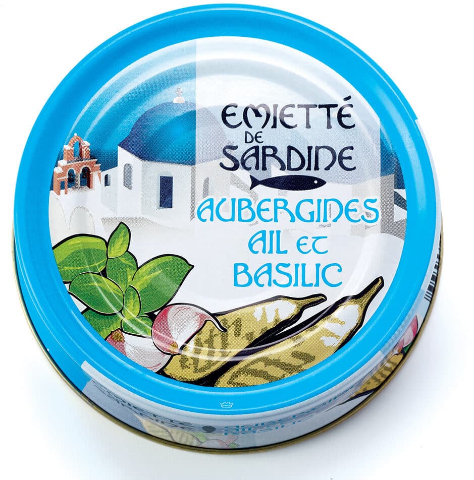 La belle-iloise Emietté de sardine aubergines, aïl et basilic packshot