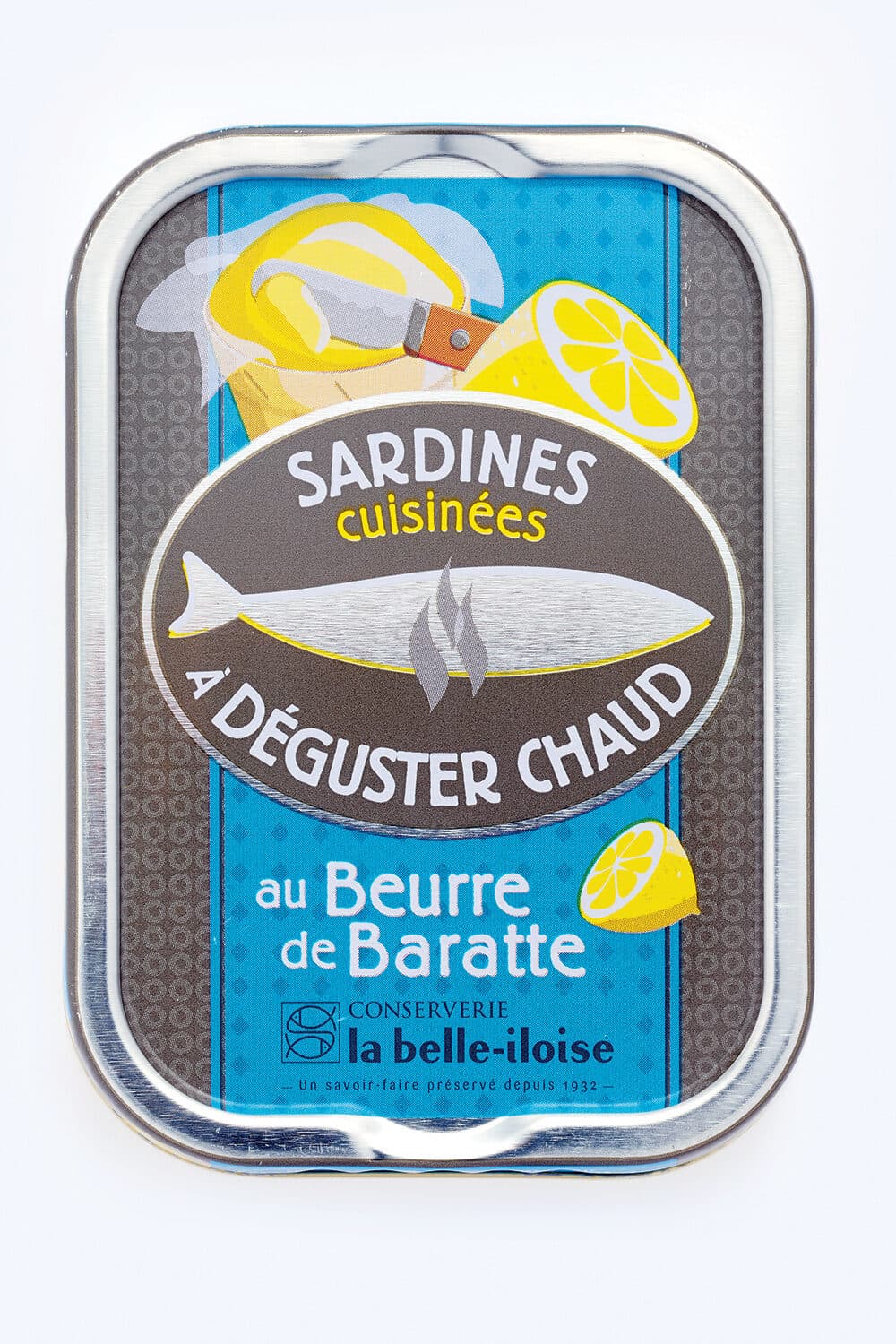 La belle-iloise Sardines cuisinées à déguster chaud au Beurre de Baratte packshot