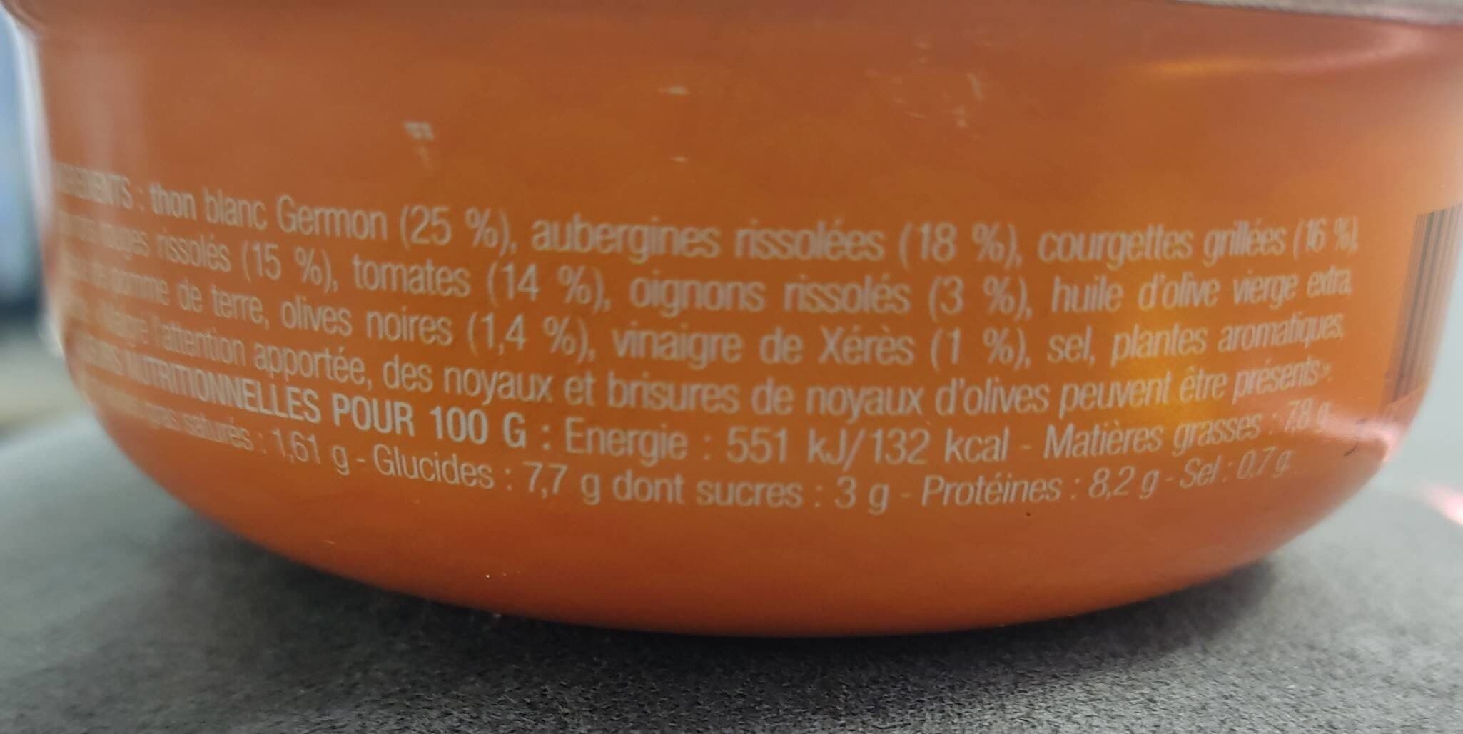 La belle-iloise Thon germon tian de légumes packshot