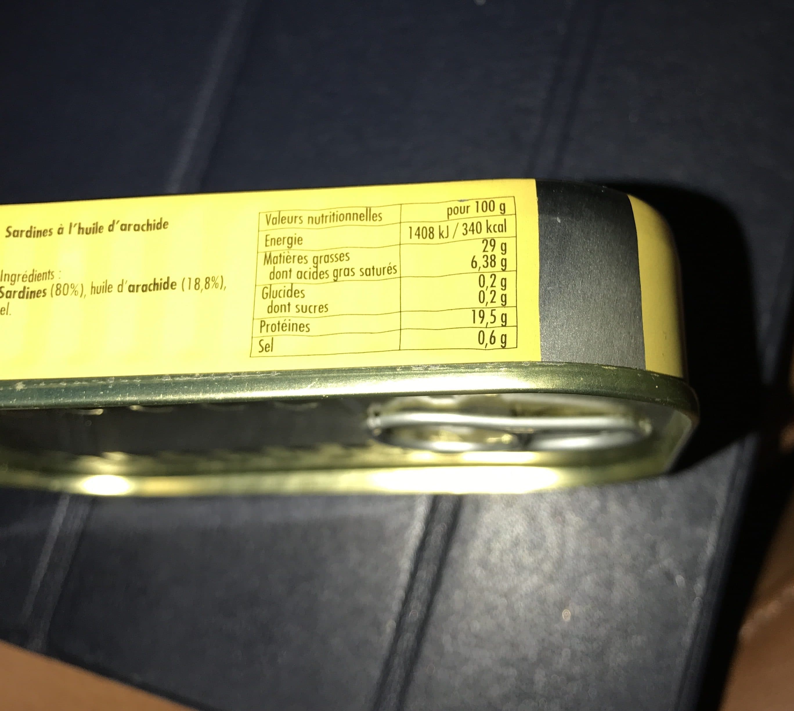 La belle-iloise Sardines à l’huile d’arachide packshot