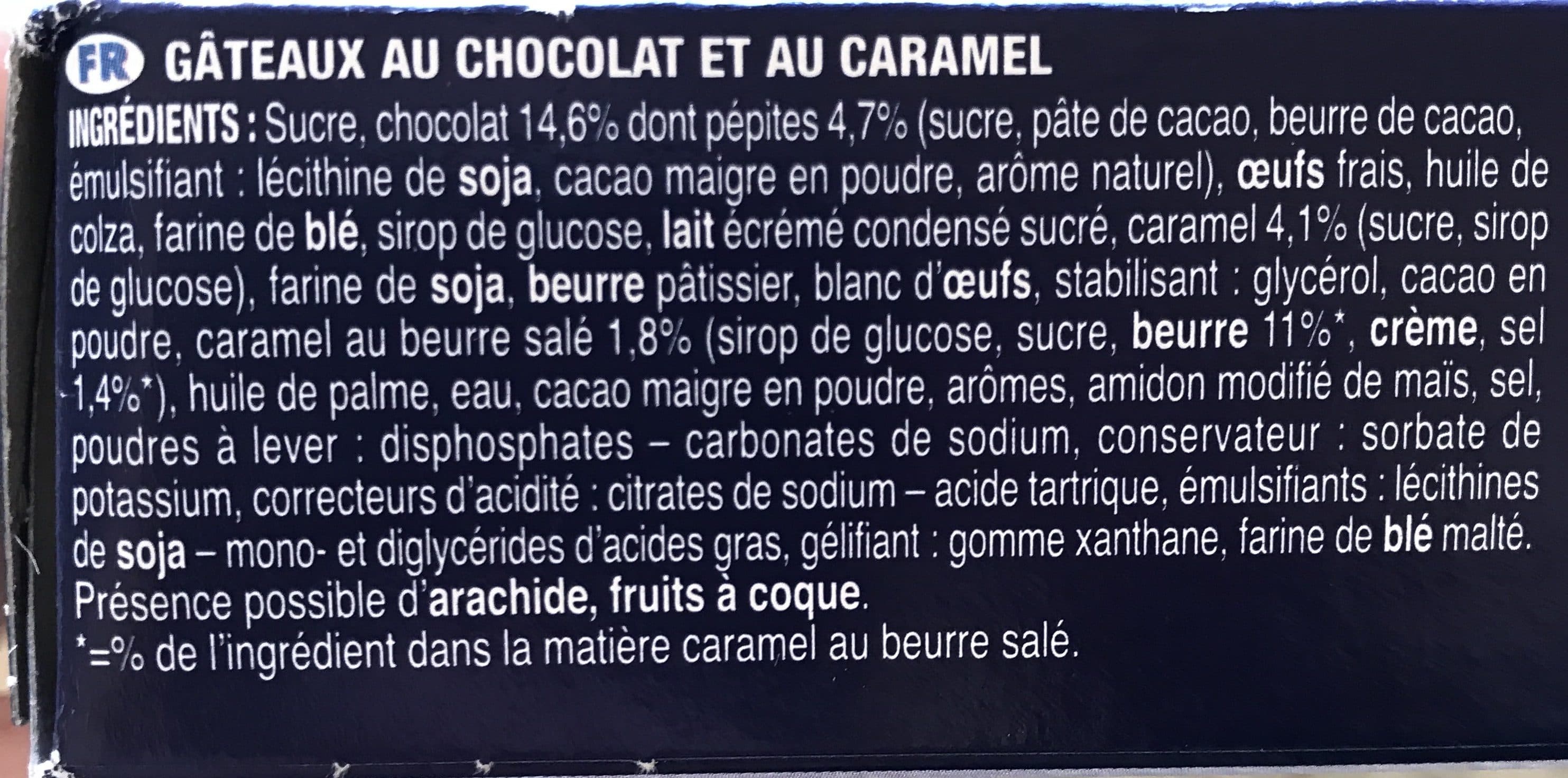 Brossard Mini Brownies Chocolat Caramel Brossard, 8 Pièces, 240g packshot