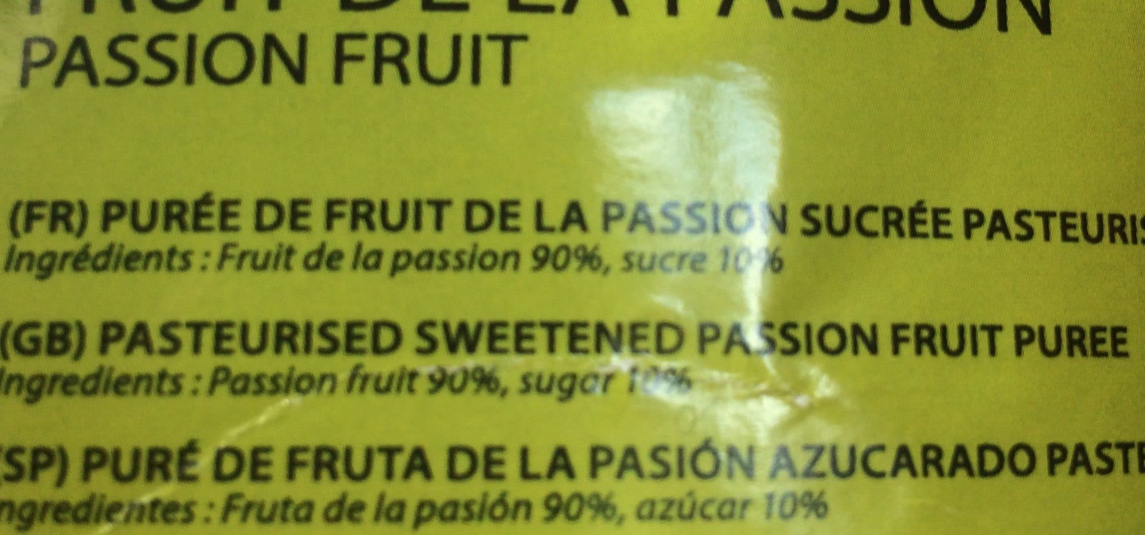 Open Food Facts Starfruit Passionfruit Puree 90% packshot