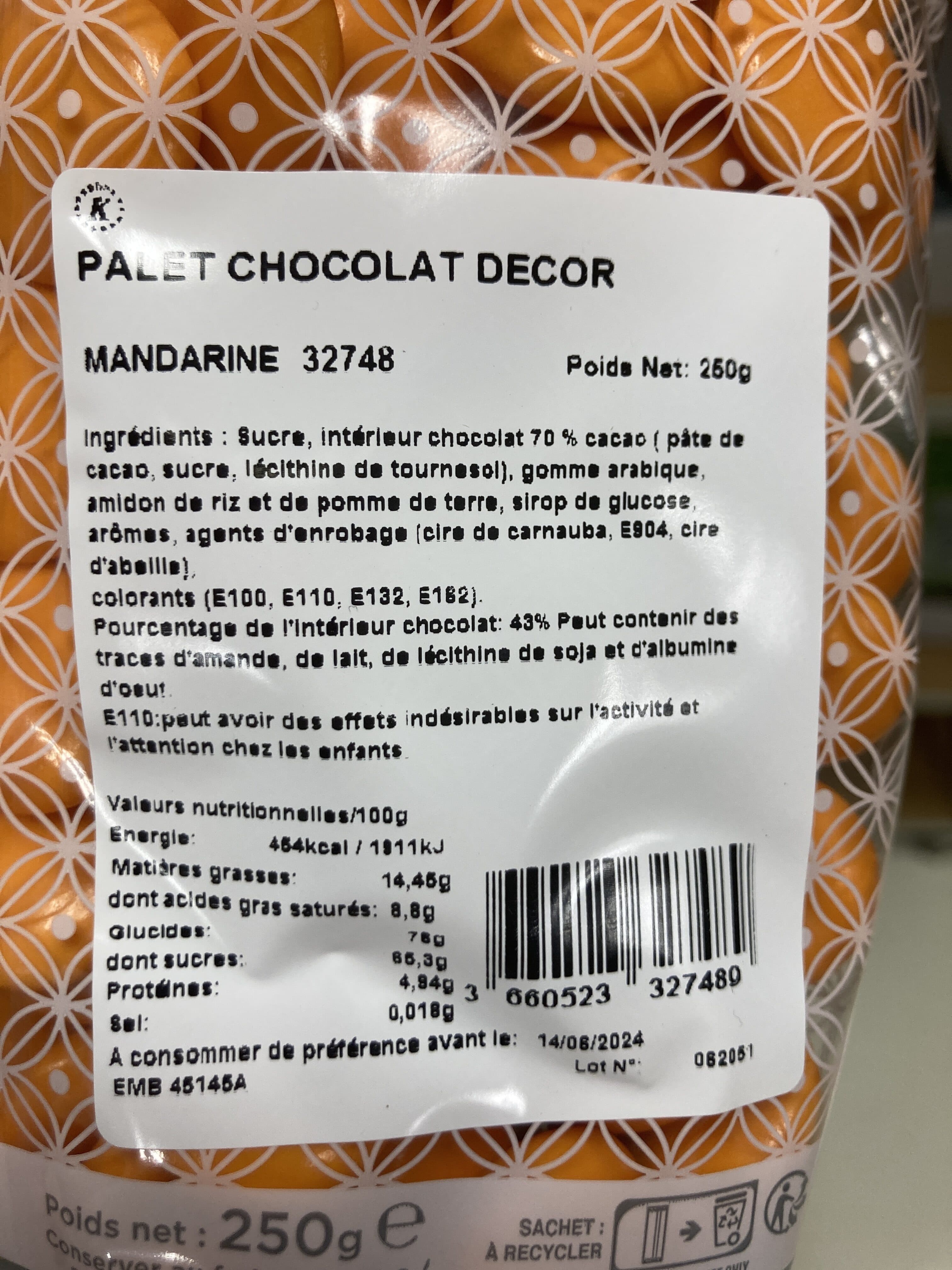 Jeff De Bruges Palet chocolat decor packshot