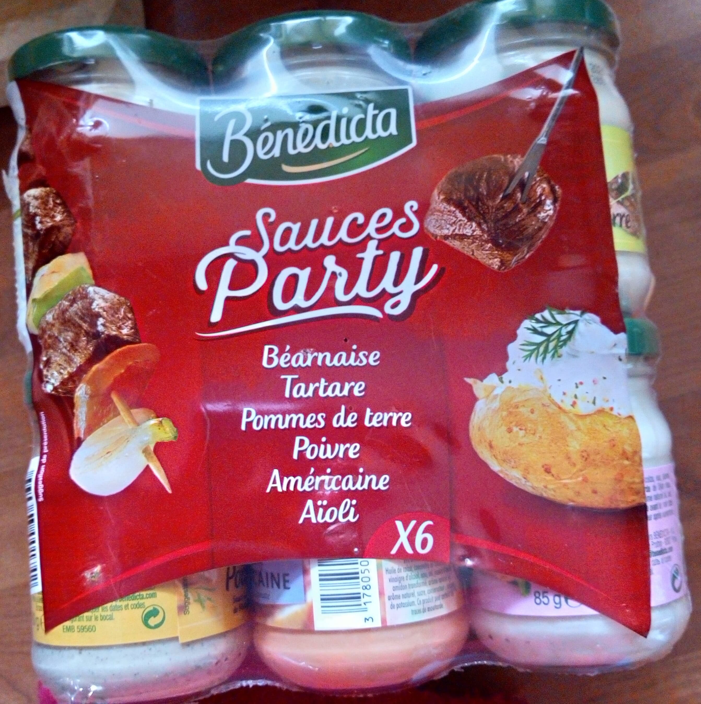 Bénédicta Sauces party packshot