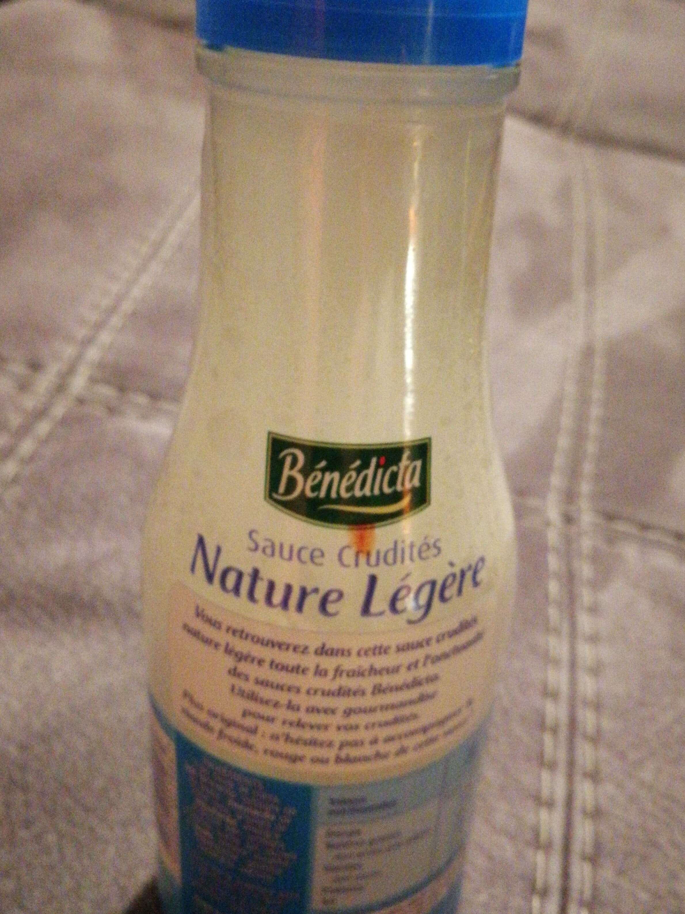 Bénédicta Sauce crudités nature légère packshot