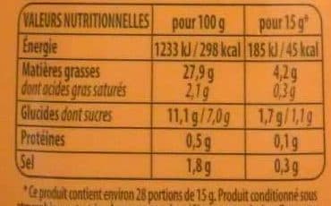 Bénédicta Sauce goût Cheddar Bacon packshot