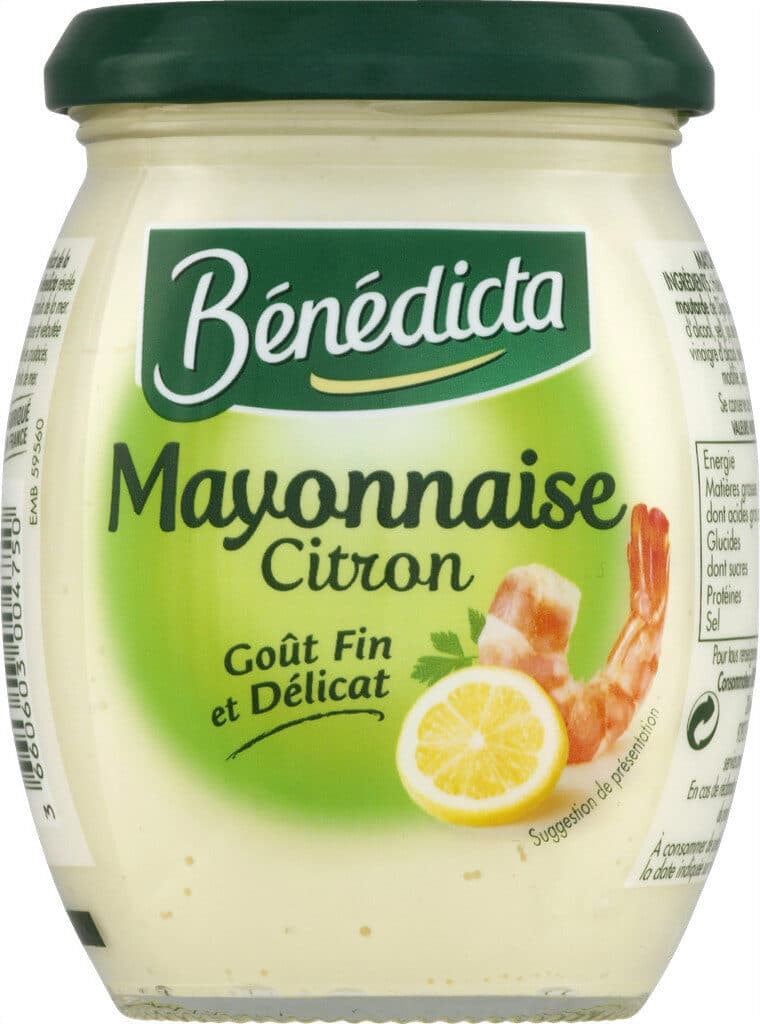 Bénédicta MAYONNAISE AU CITRON packshot