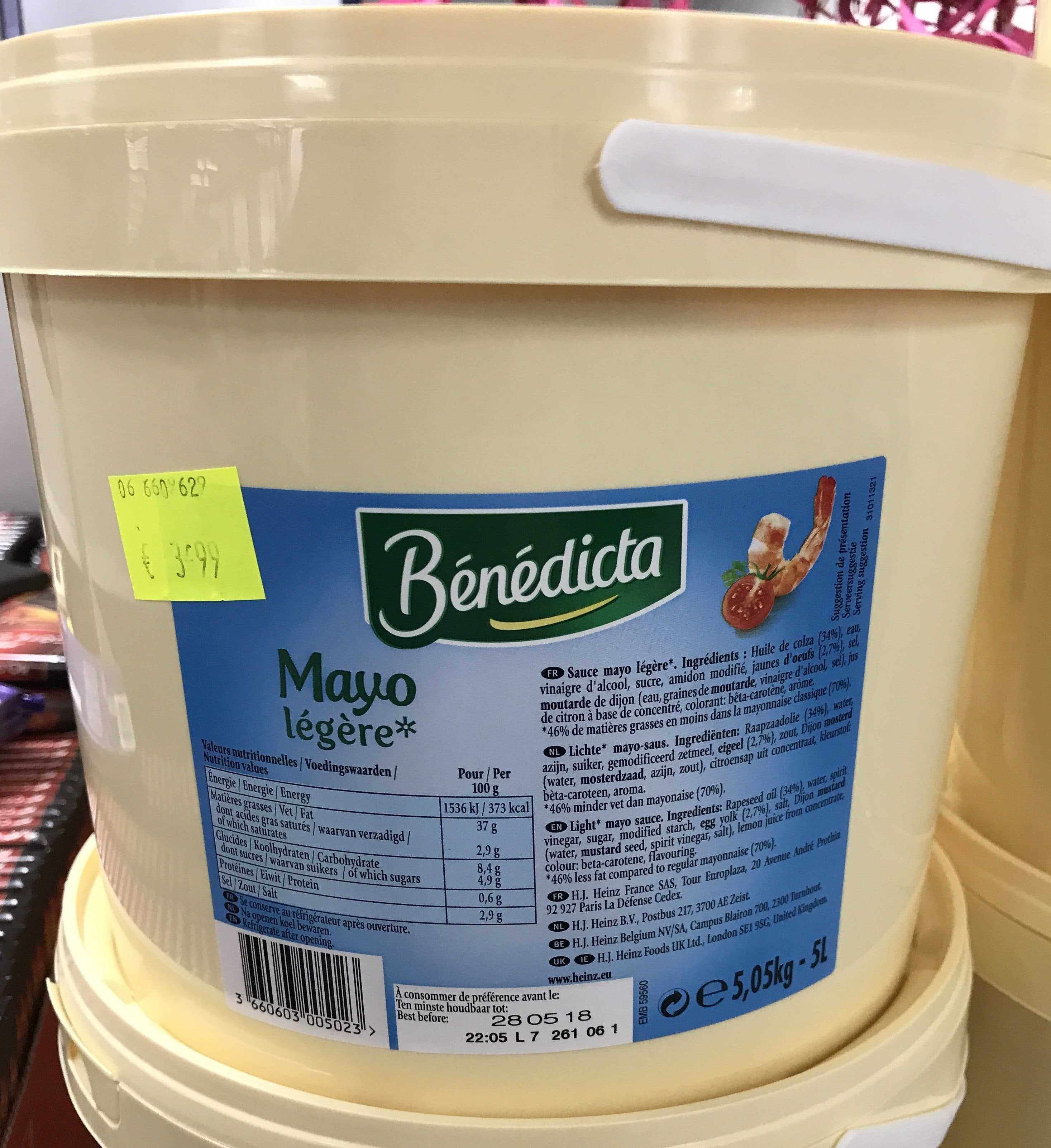 Bénédicta Mayo légère packshot