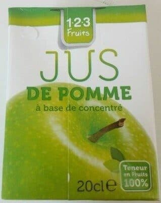 1 2 3 Fruits Jus de pomme à base de concentré packshot