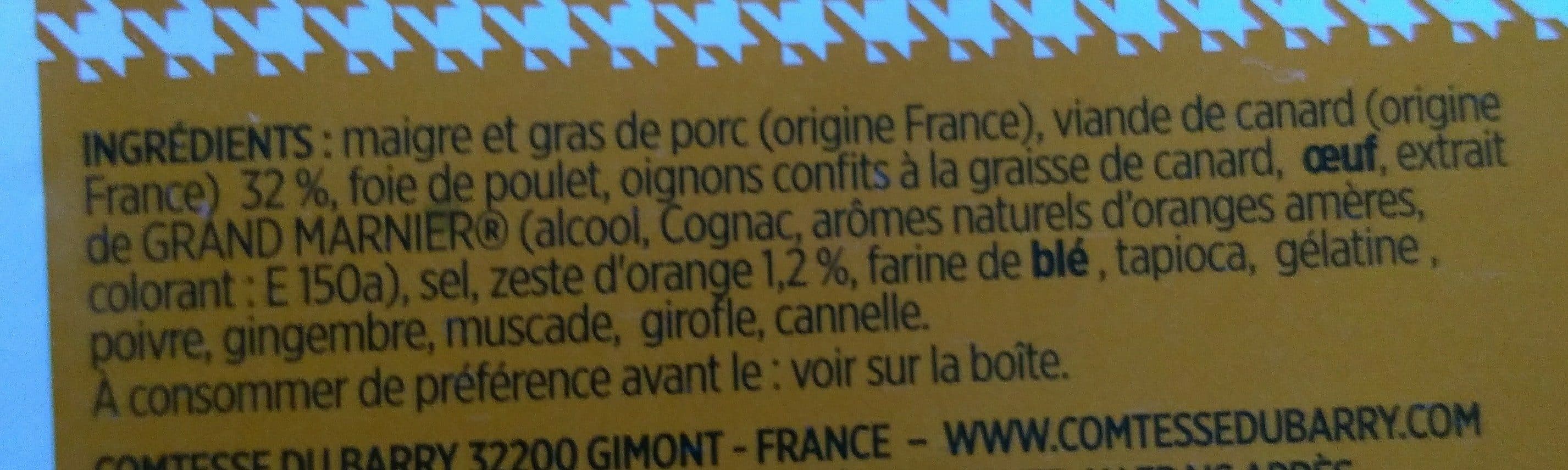 Comtesse du Barry Terrine de canard à l'orange packshot
