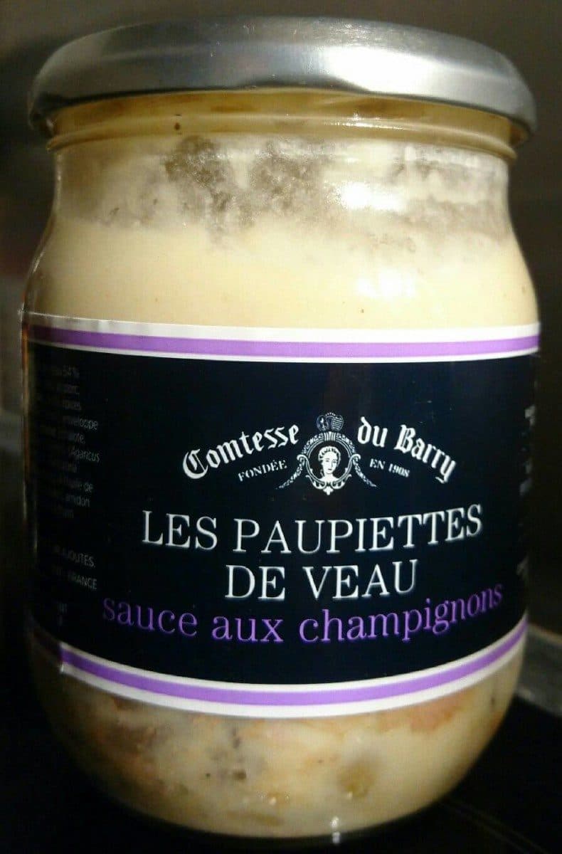 Comtesse du Barry Paupiettes de veau sauce champignons packshot