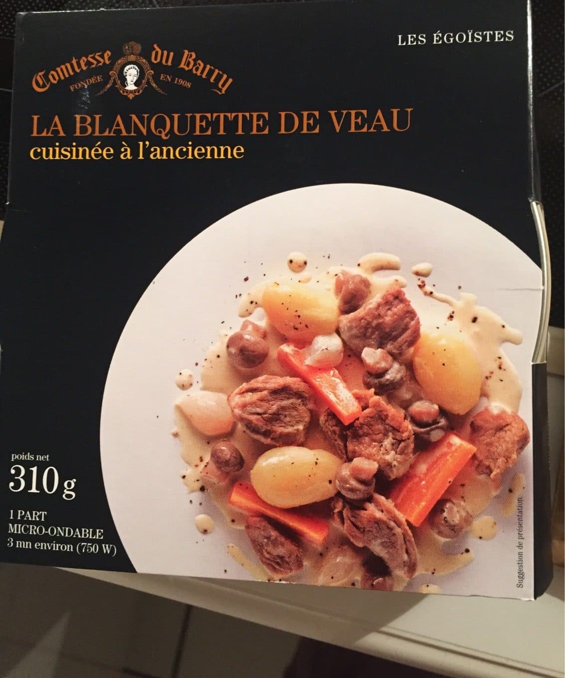 Comtesse du Barry La blanquette de veau packshot