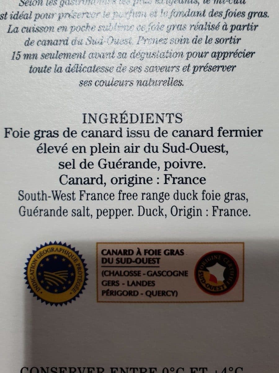 Comtesse du Barry Foie gras de canard mi cuit packshot