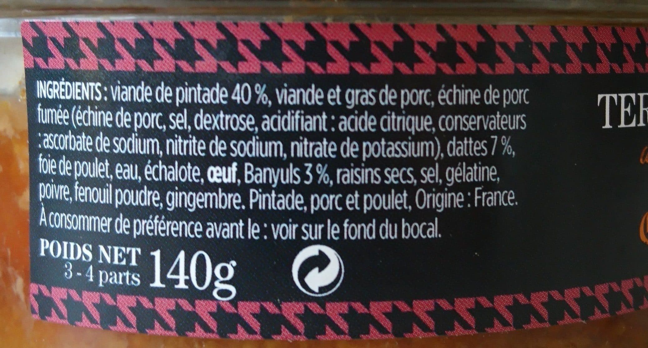 Comtesse du Barry Terrine de pintade packshot