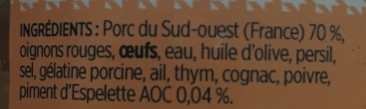 Comtesse du Barry Terrine de porc du Sud-Ouest packshot