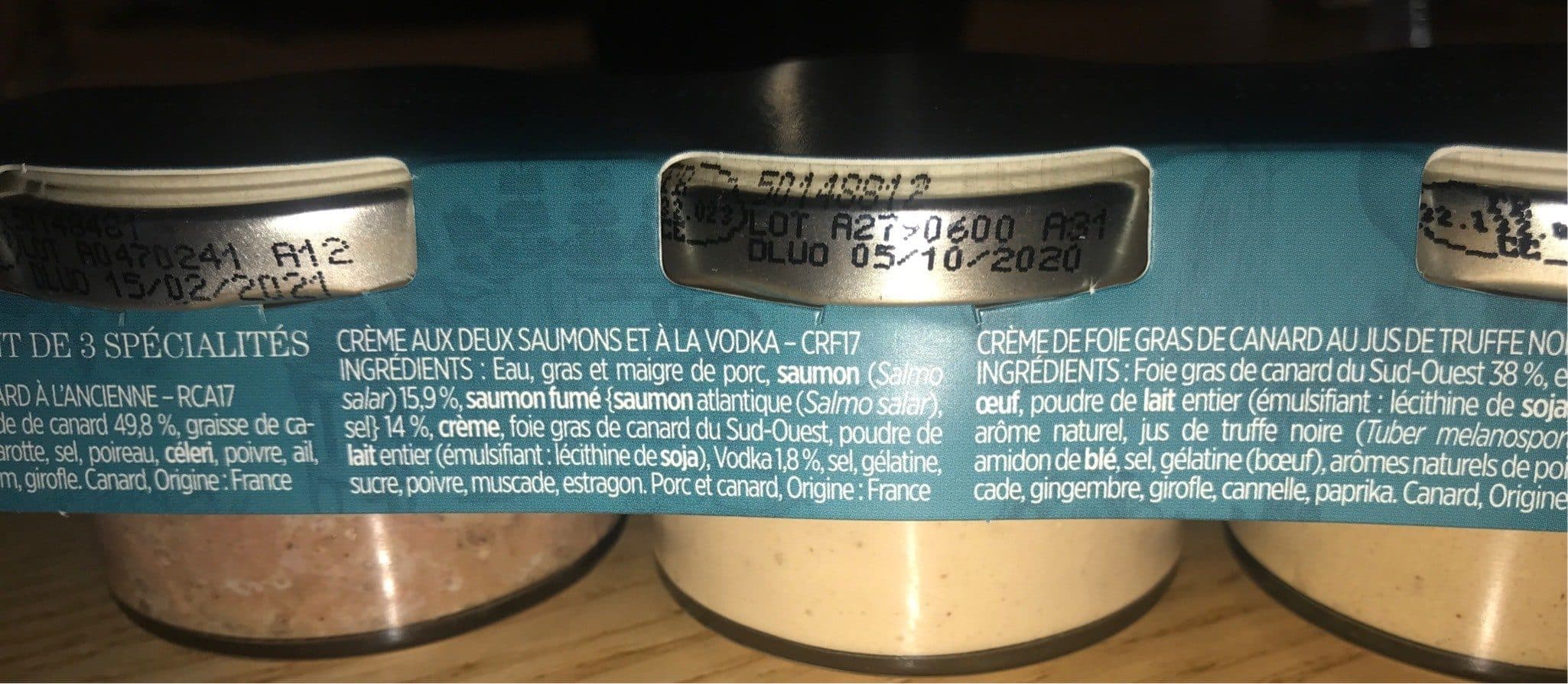 Comtesse du Barry Assortiment de 3 specialites packshot