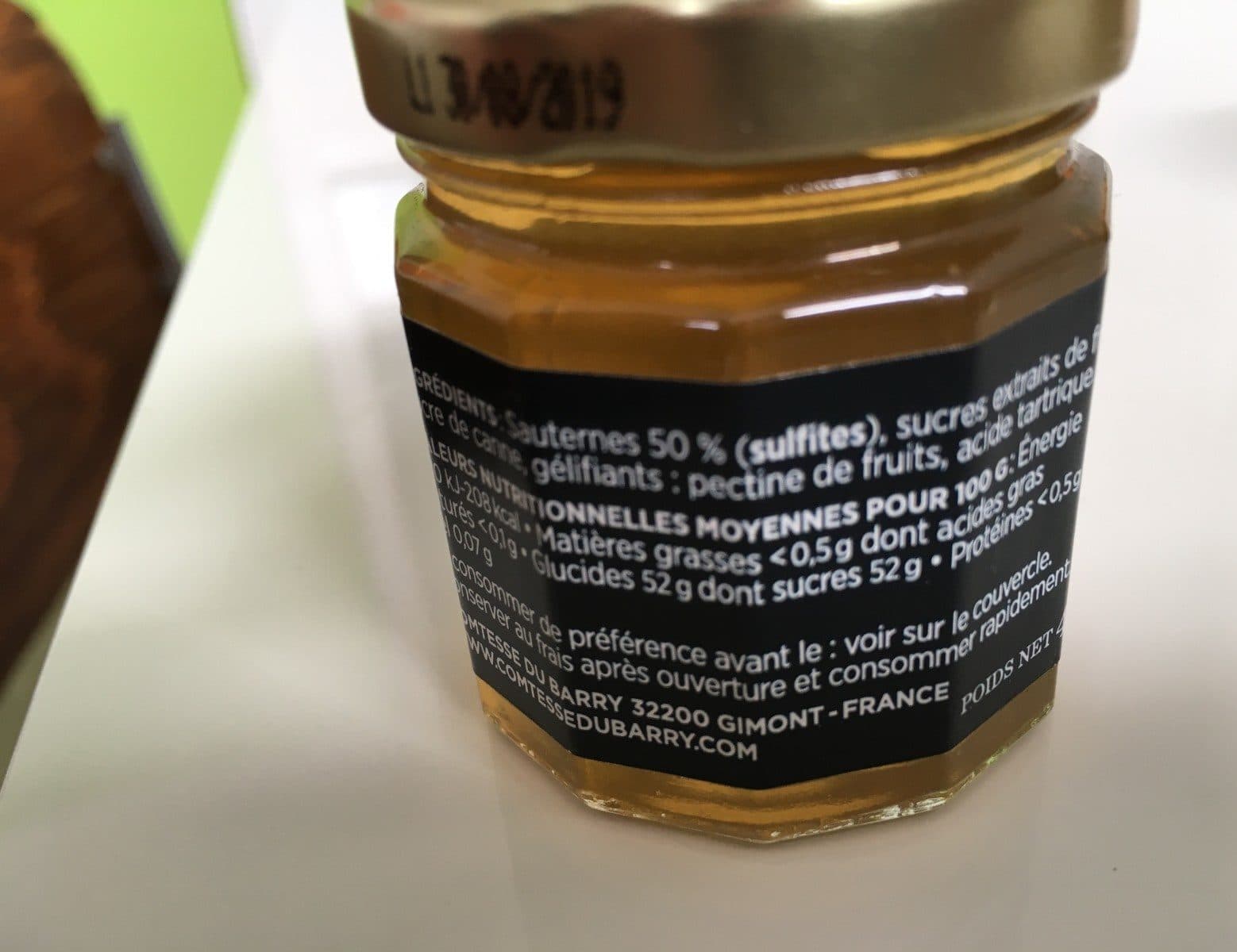Comtesse du Barry Confit de Sauternes packshot