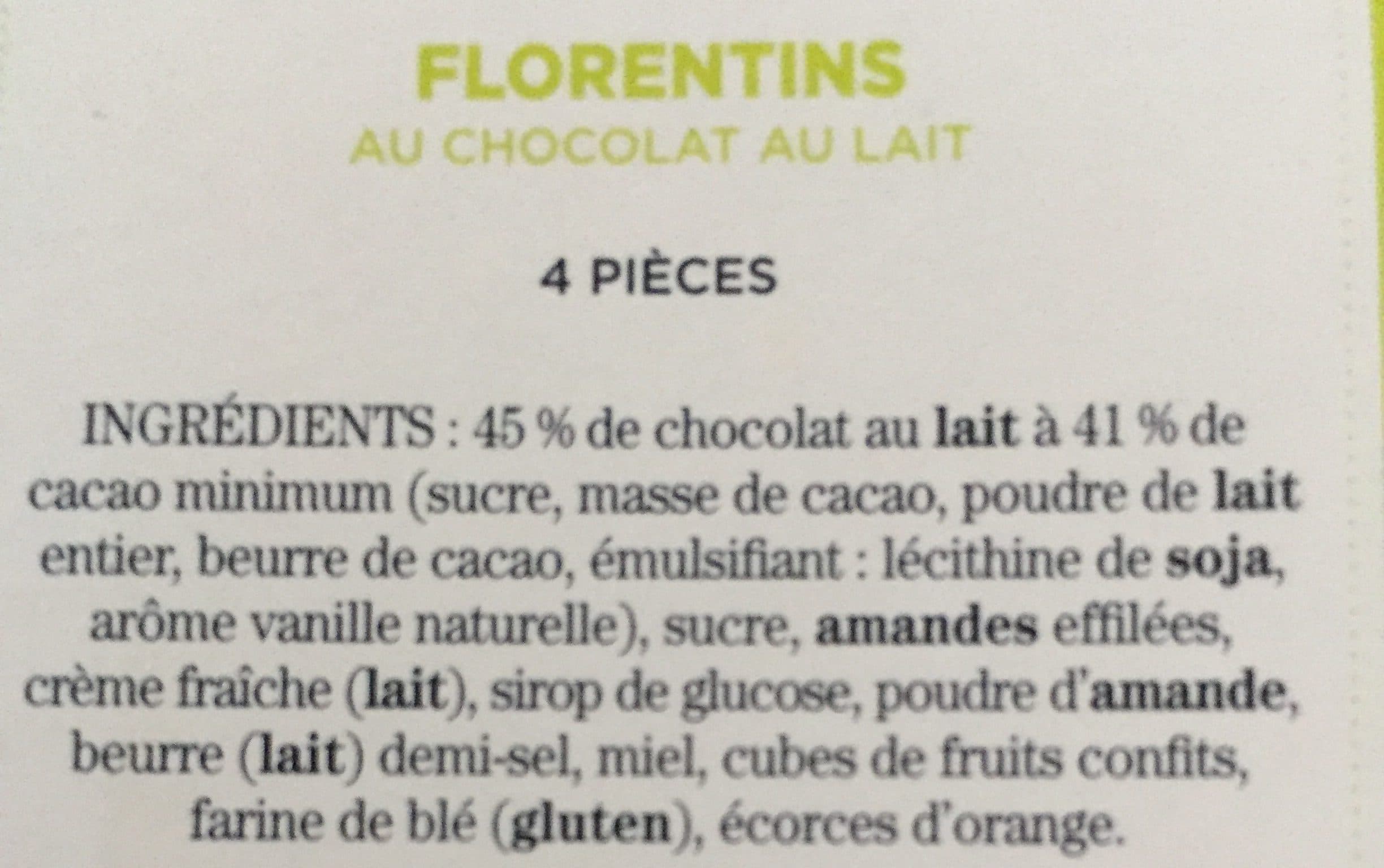 Comtesse du Barry Florentins au chocolat au lait packshot