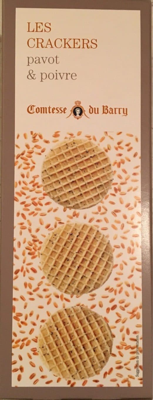 Comtesse Du barry Les crackers pavot & poivre packshot