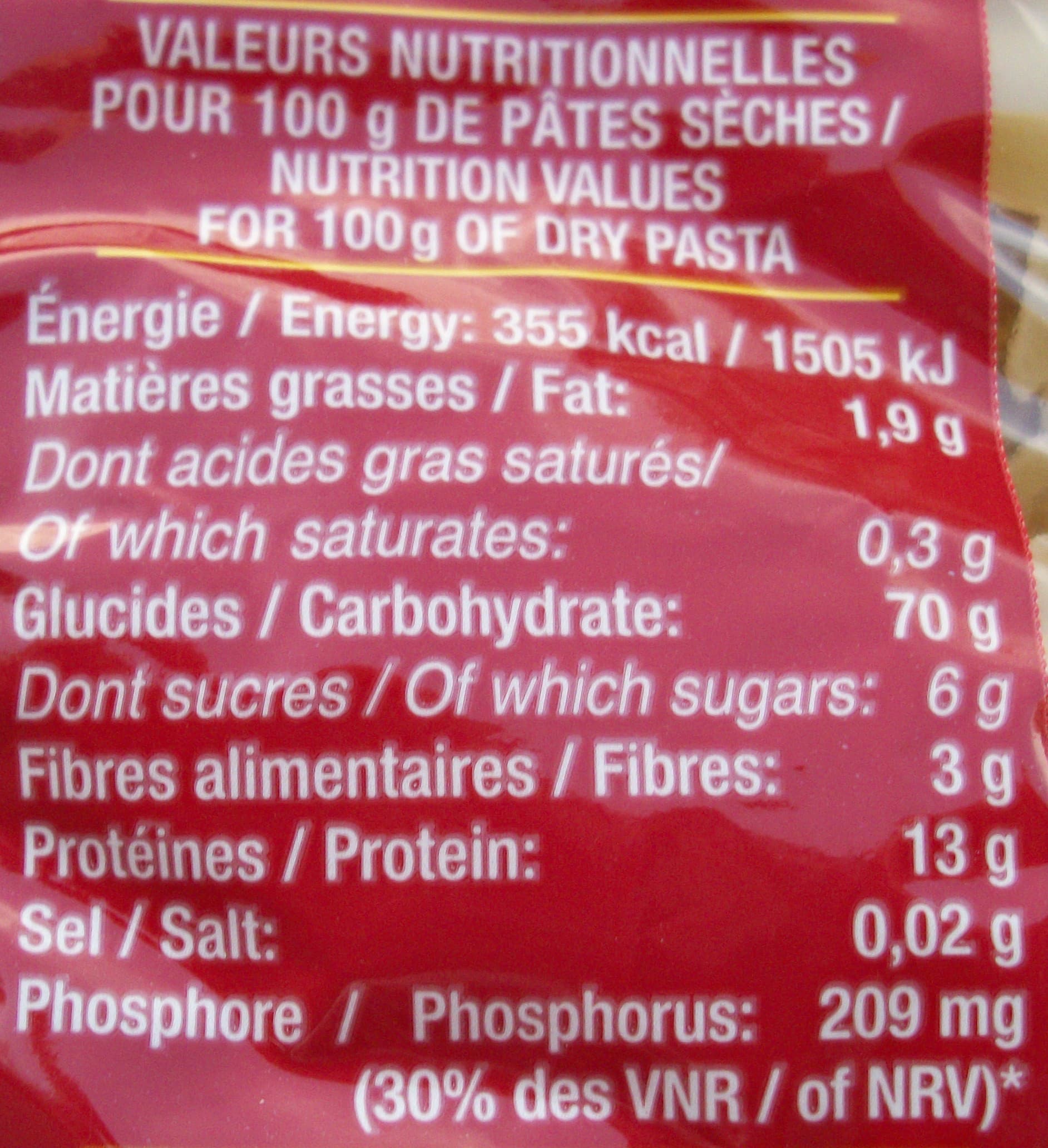 Lustucru Farfalles, Al dente en 3 minutes packshot