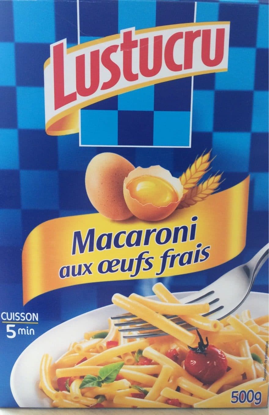 Lustucru Macaroni aux Œufs Frais packshot