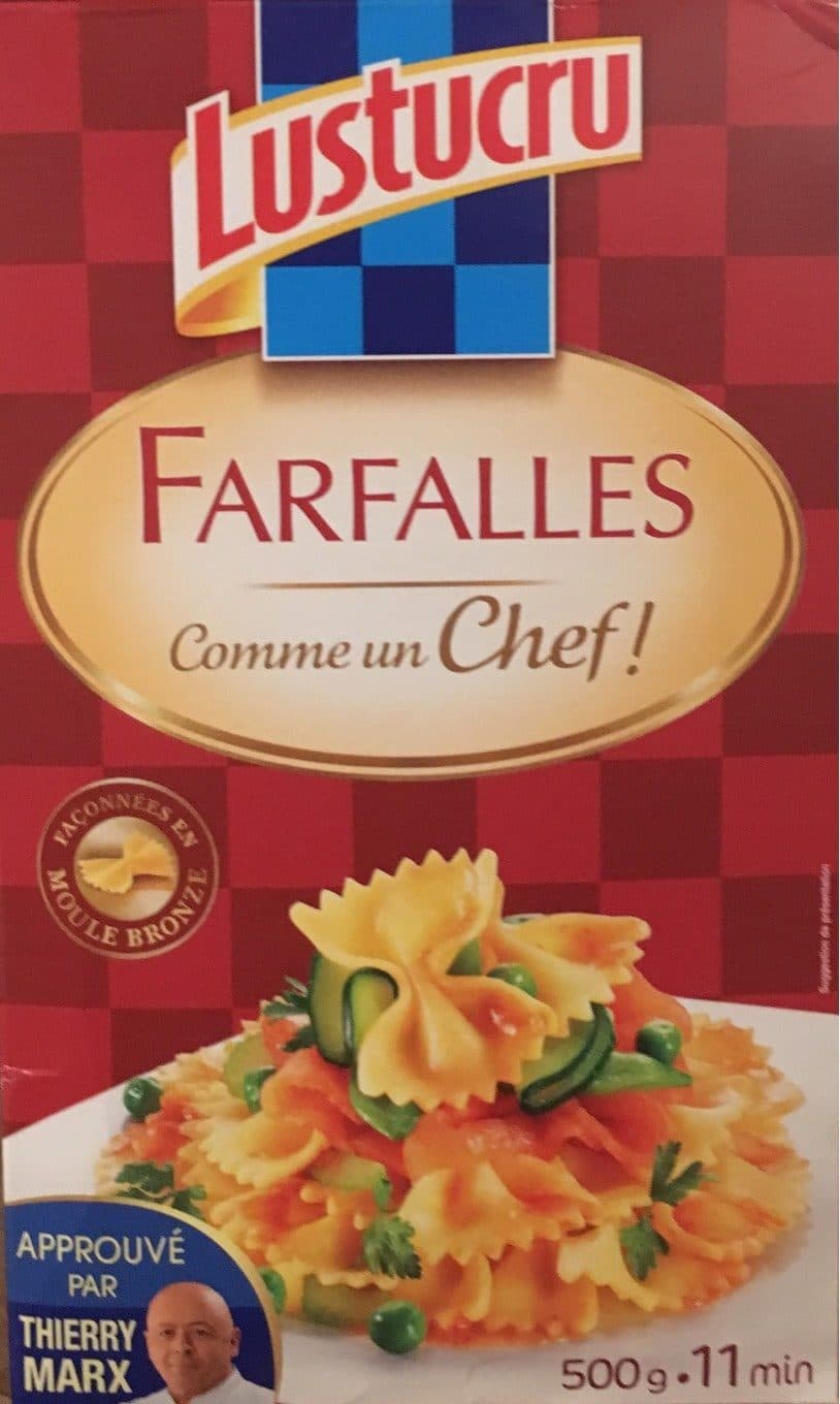 Lustucru Farfalles Comme un chef packshot