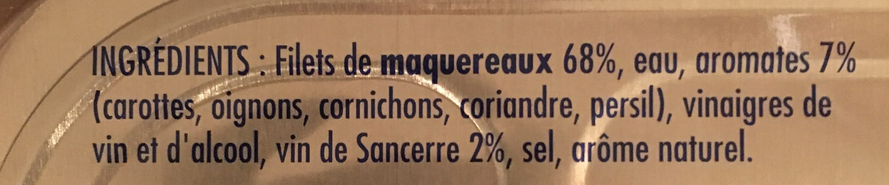 La Pointe de Penmarc'h Maquereaux en filets marinés au Sancerre packshot