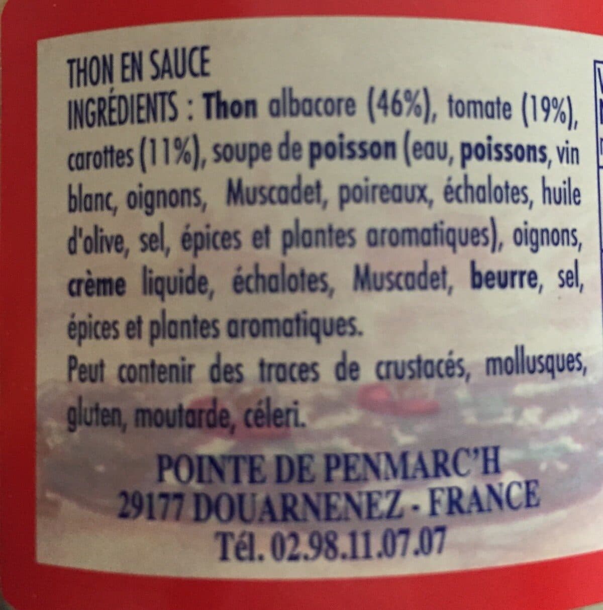 La Pointe de Penmarc'h Mijoté de thon aux carottes packshot