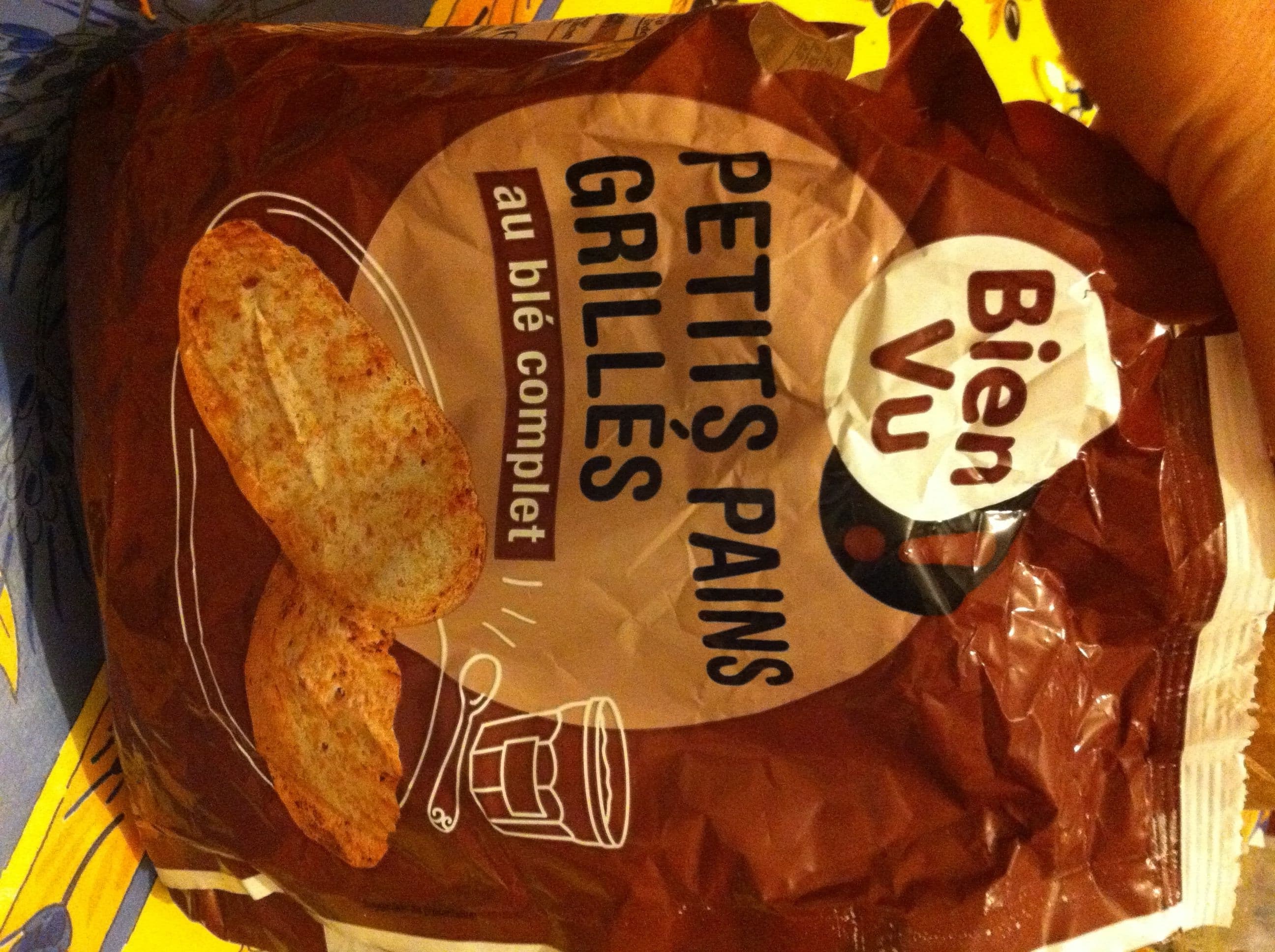 Bien vu! Petits pains grillés au blé complet packshot