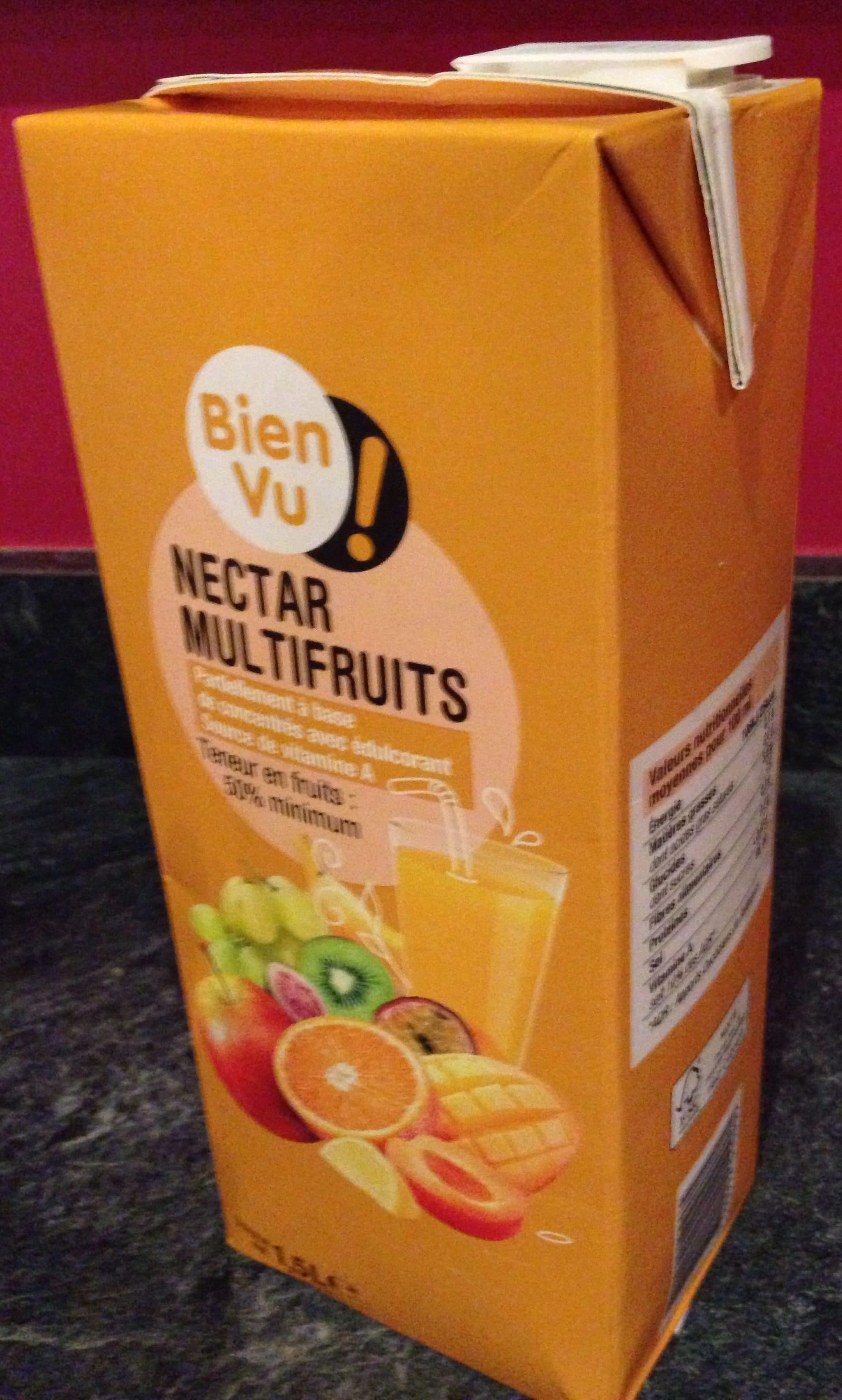 Bien vu Nectar multifruits packshot