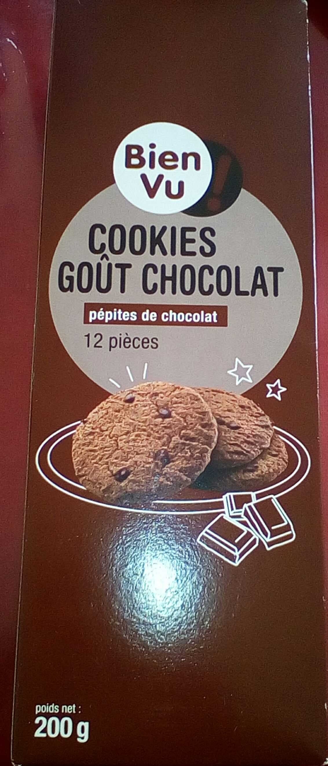 Bien vu Cookies goût chocolat Pépites de chocolat packshot