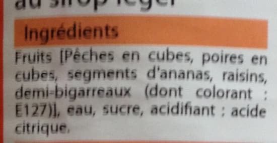 Bien vu ! Cocktail de fruits au sirop léger packshot