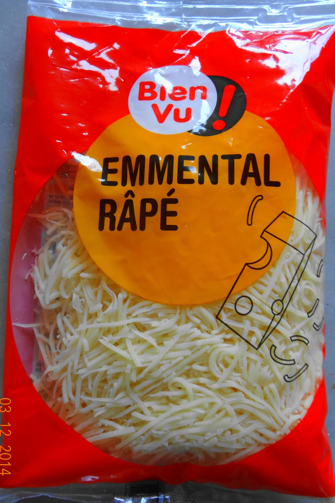 BIen Vu ! Emmental Râpé (29,5 % MG) packshot