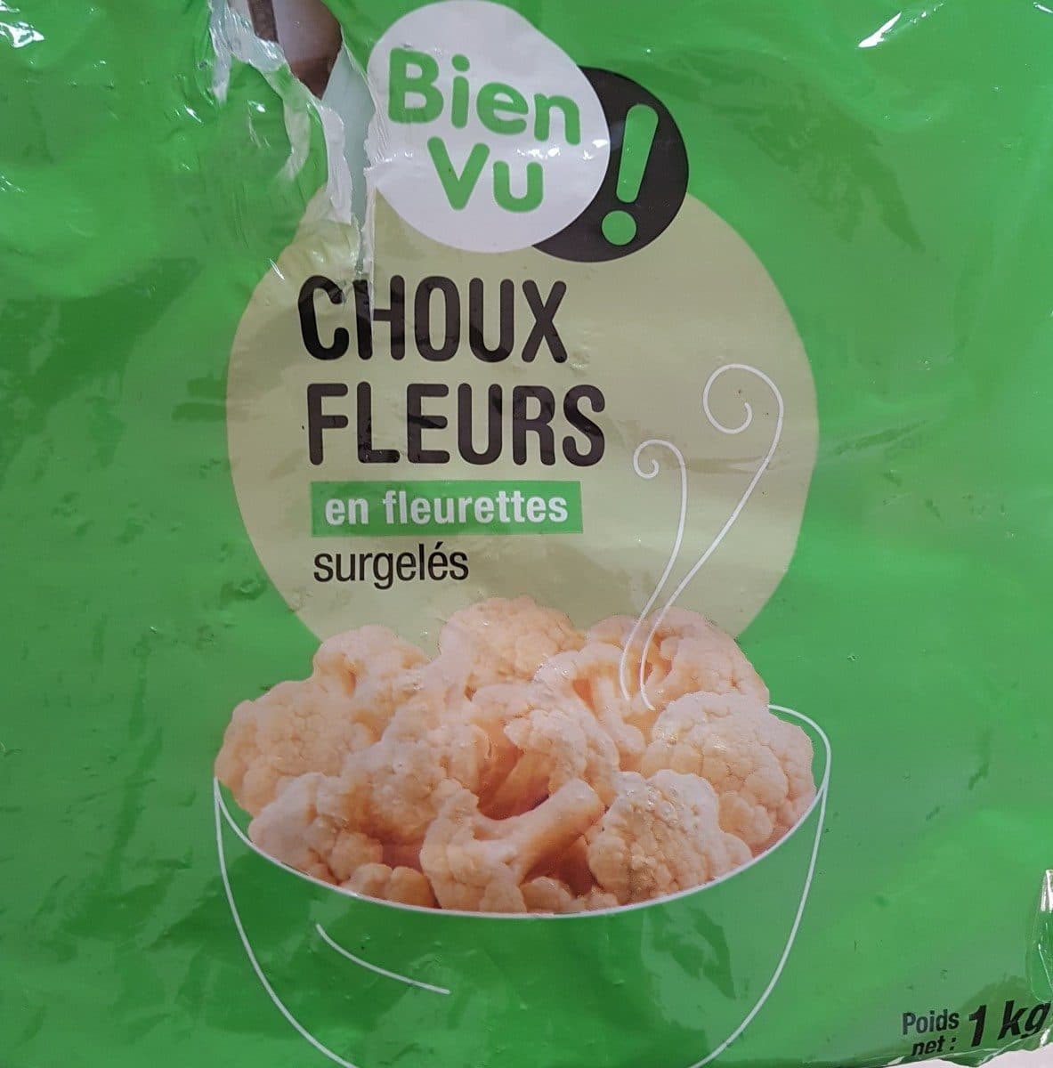 Bien Vu Choux fleurs en fleurettes surgelés packshot