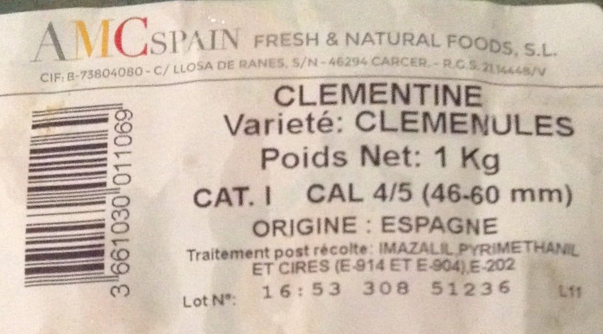 Terre d'agrumes Clémentines packshot