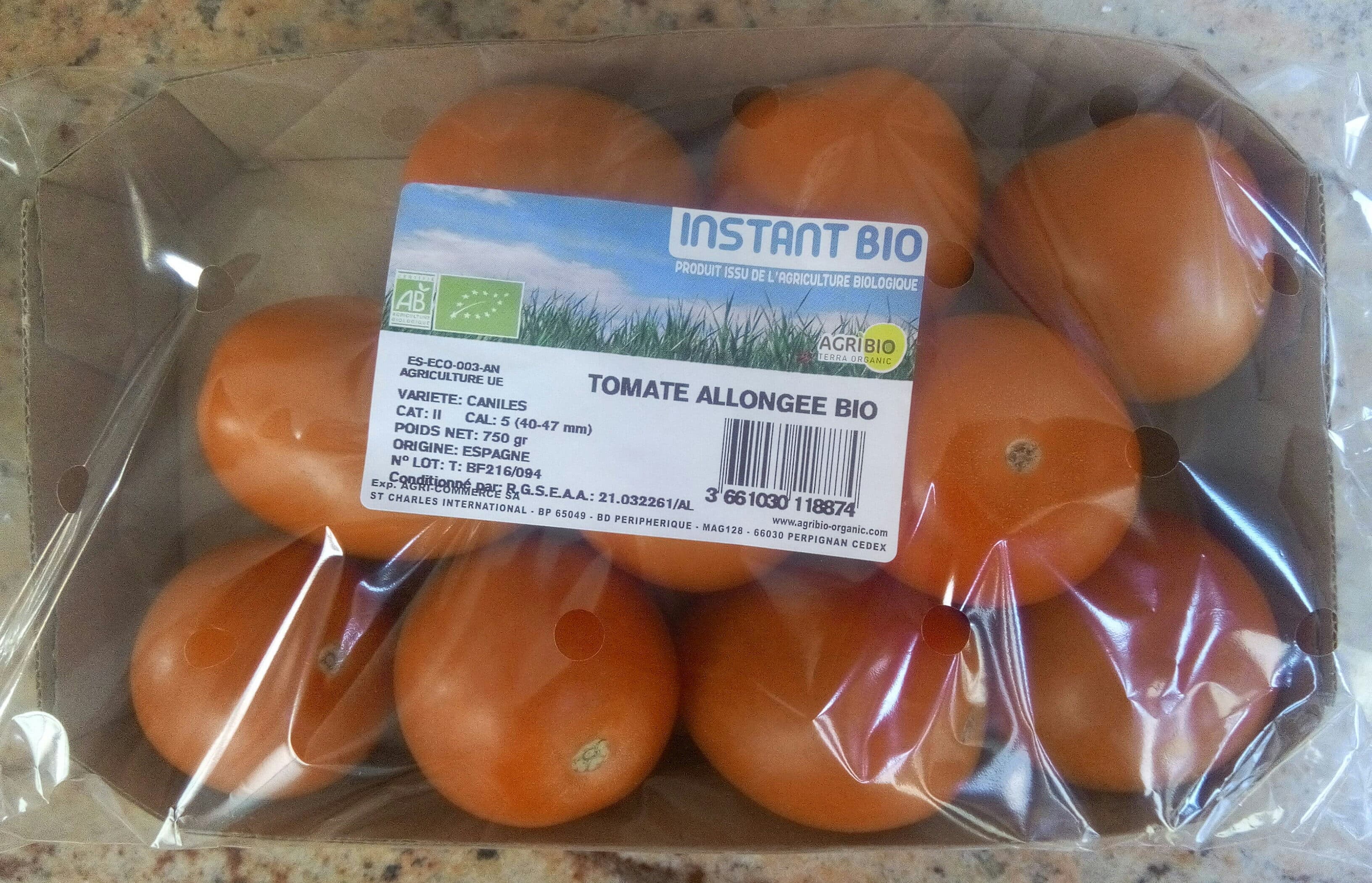 Instant Bio Tomates allongées bio packshot